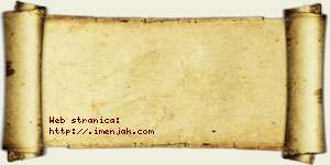 Adam Debeljak vizit kartica